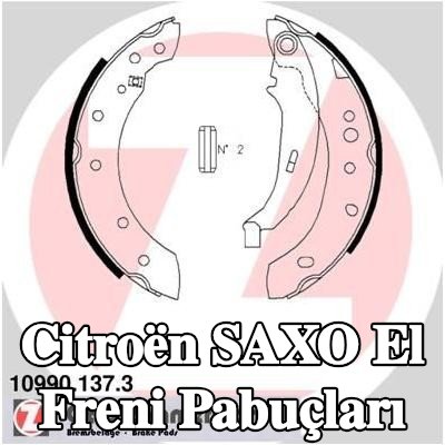 ZIMMERMANN El freni pabuçları Arka Aks, Fotoğraf, tedarik kapsamına uygundur — Citroën Saxo