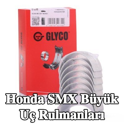 GLYCO Çelik sırtlı, sinterle birleştirilmiş bronz büyük uç yatakları — Honda Smx