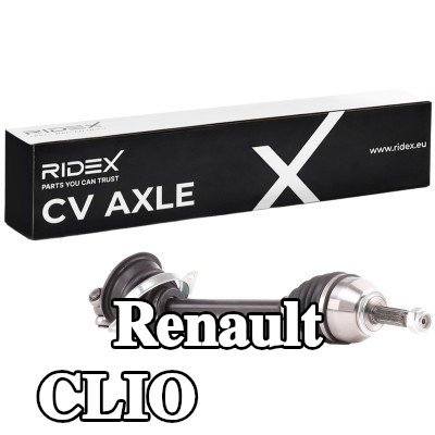 RIDEX عمود الدفع المحور الأمامي الأيسر, 593mm — 1995 Renault Clio