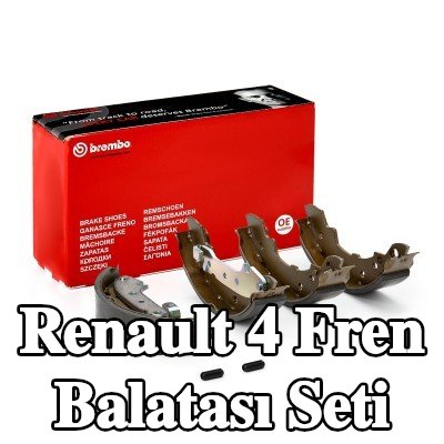 BREMBO Aksesuarları dahil fren pabuç seti, el freni kolu ile — Renault 4