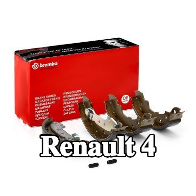 BREMBO مجموعة أحذية الفرامل مع الملحقات, مع ذراع فرامل اليد — Renault 4