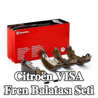BREMBO Aksesuarları dahil fren pabuç seti, el freni kolu ile — Citroën Visa