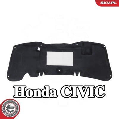 ESEN SKV مادة عازلة للصوت, حجرة المحرك غطاء المحرك — 2012 Honda Civic
