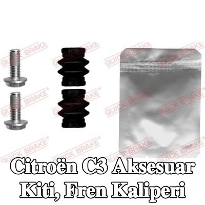 QUICK BRAKE Aksesuar Kiti, fren kaliperi — Citroën C3