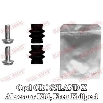 QUICK BRAKE Aksesuar Kiti, fren kaliperi — Opel Crossland X