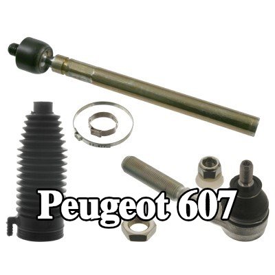 FEBI BILSTEIN مجموعة قضيب التوجيه OE Turbo جديدة, المحور الأمامي الأيمن, مع صواميل, مع منفاخ, مع مشابك, مع منفاخ التوجيه — Peugeot 607