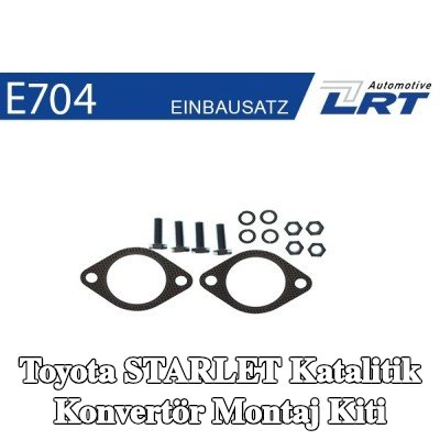 LRT Katalitik konvertör montaj kiti — 1990 Toyota Starlet