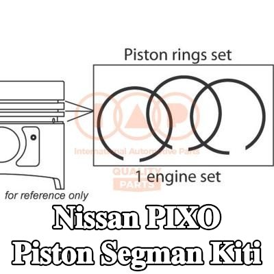 IAP QUALITY PARTS Piston Segman Kiti — Nissan Pixo