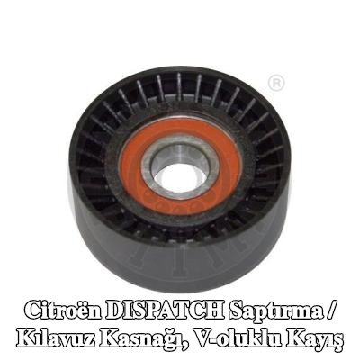 OPTIMAL Saptırma / kılavuz kasnağı, Tutucusuz V-ribbed kayış — Citroën Dispatch