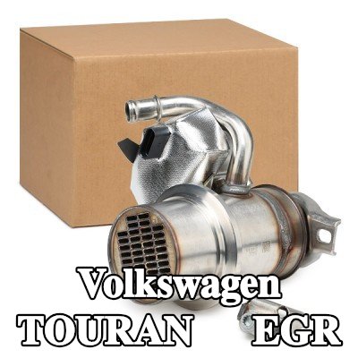 MAHLE مبرد EGR بدون حشية/مانع تسرب, مع صمام EGR — Volkswagen Touran
