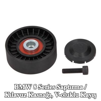 MAXGEAR Saptırma / kılavuz kasnağı, V-ribbed belt Outer Diameter: 76mm — 1990 BMW 8 Series