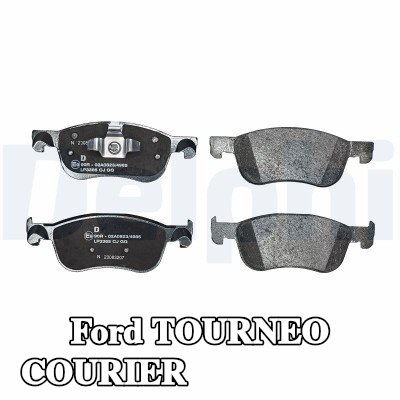 DELPHI طقم وسادات الفرامل مع لوحة مانعة للصرير, بدون ملحقات — Ford Tourneo Courier