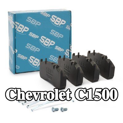 SBP مجموعة وسادات الفرامل للمحور الأمامي, 29mm — Chevrolet C1500