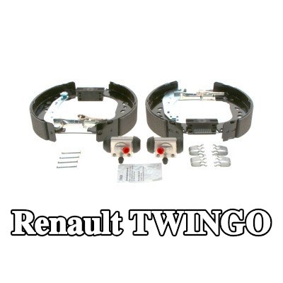 BOSCH مجموعة فرامل أسطوانية مع الملحقات, مع أسطوانة فرامل العجلة — Renault Twingo