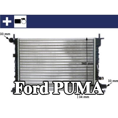 MAHLE مبرد المحرك مع مشبك, مع ملحقات, مع حامل — Ford Puma