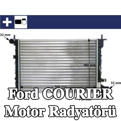 MAHLE Klipsli motor radyatörü, aksesuarlarla, tutuculu — Ford Courier