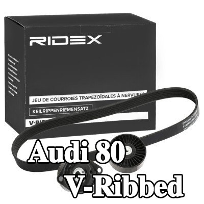 RIDEX مجموعة أحزمة V-Ribbed — Audi 80