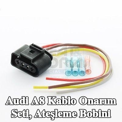 MEAT & DORIA Kablo Onarım Seti, ateşleme bobini — Audi A8