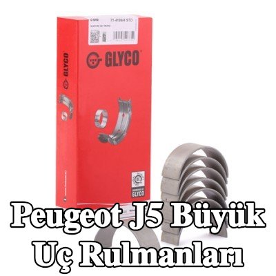 GLYCO Çelik sırtlı, sinterle birleştirilmiş bronz büyük uç yatakları — Peugeot J5