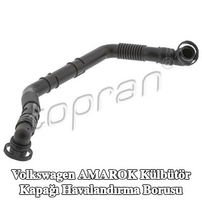 TOPRAN Contalı/sızdırmazlık elemanlı külbütör kapağı havalandırma borusu, conta halkası ile — Volkswagen Amarok