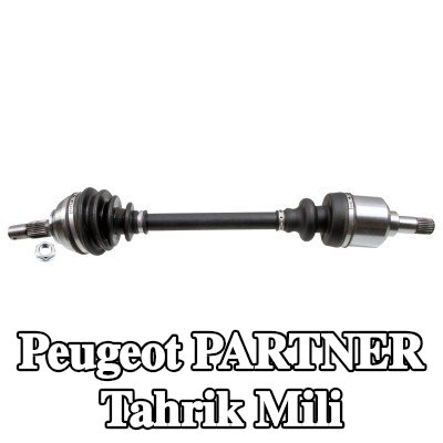 FEBI BILSTEIN Tahrik mili Ön Aks Sol, somunlu, Çatlak Pim ile — Peugeot Partner