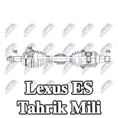 NTY Tahrik mili Ön Aks Sol, 660mm — Lexus Es