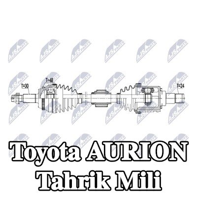 NTY Tahrik mili Ön Aks Sol, 660mm — Toyota Aurion
