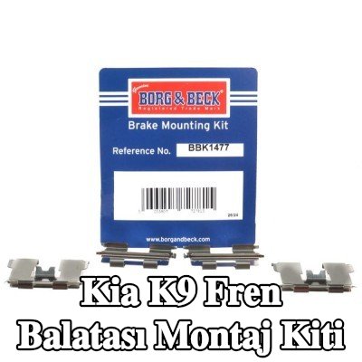 BORG & BECK Fren balatası montaj kiti — Kia K9