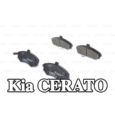 BOSCH مجموعة وسادات الفرامل 17, 7mm, مع لوحة مانعة للصرير — 2004 Kia Cerato