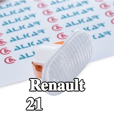 ALKAR مؤشر جانبي أمامي أيمن, بدون حامل لمبة — Renault 21