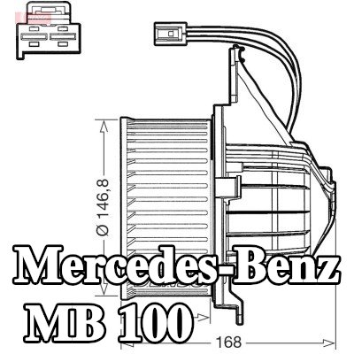 DENSO محرك منفاخ 12V — Mercedes-Benz Mb 100