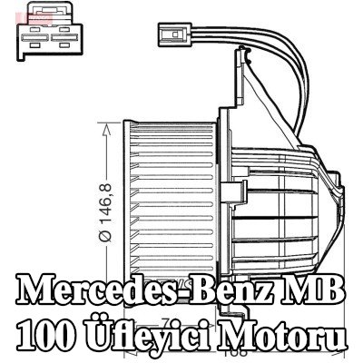 DENSO Üfleyici motoru 12V — Mercedes-Benz Mb 100