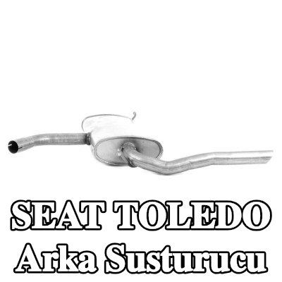 WALKER Arka susturucu 1050mm, montaj parçaları olmadan — 2008 SEAT Toledo