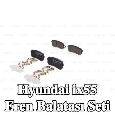 BOSCH Fren balatası seti 15, 5mm, gıcırtı önleyici plaka ile, montaj kılavuzu ile — Hyundai ix55