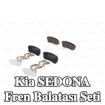 BOSCH Fren balatası seti 15, 5mm, gıcırtı önleyici plaka ile, montaj kılavuzu ile — Kia Sedona