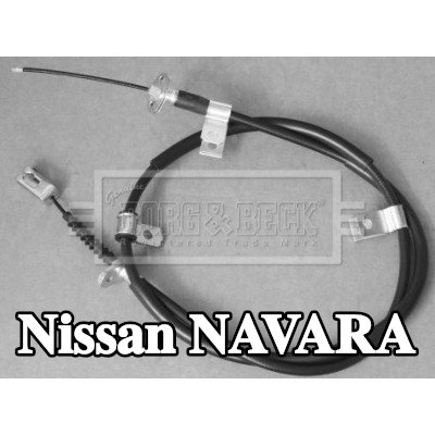 BORG & BECK كابل فرامل اليد 1730mm — 2000 Nissan Navara