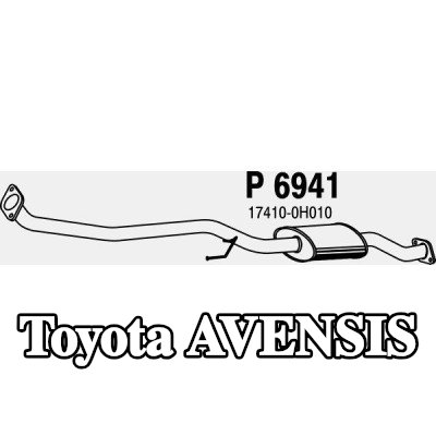 VEGAZ كاتم الصوت الأمامي — 2002 Toyota Avensis