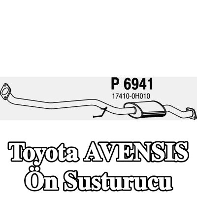 VEGAZ Ön susturucu Ön — 2002 Toyota Avensis