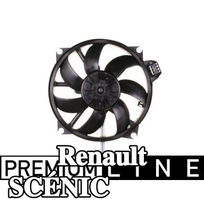 MAHLE مروحة, المبرد 400mm, بدون غطاء مروحة المبرد, مع منظم مدمج — 2012 Renault Scénic