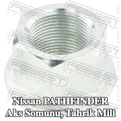 FEBEST Aks Somunu, ön aks tahrik mili (her iki taraf) — Nissan Pathfinder