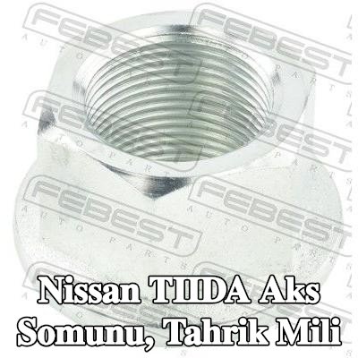 FEBEST Aks Somunu, ön aks tahrik mili (her iki taraf) — Nissan Tiida