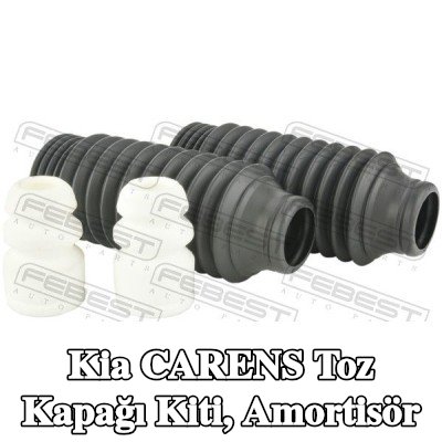 FEBEST Toz kapağı kiti, amortisör Ön Aks — Kia Carens