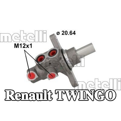 METELLI المضخة الرئيسية للفرامل — Renault Twingo