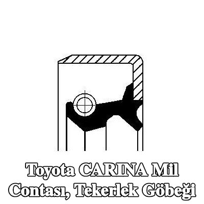 CORTECO Mil contası, tekerlek göbeği — Toyota Carina