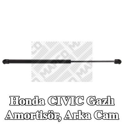MAPCO Gazlı amortisör, arka cam — Honda Civic