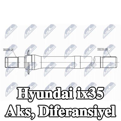NTY Aks, diferansiyel — Hyundai ix35