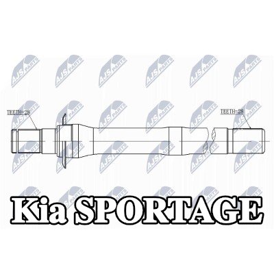 NTY محور قصير، الترس التفاضلي — Kia Sportage