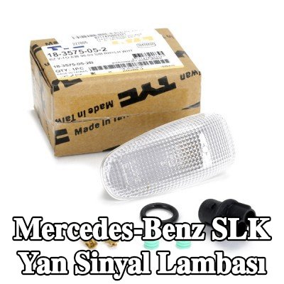 TYC Yan sinyal lambası her iki taraf, yan montaj, şeffaf, ampul tutuculu — Mercedes-Benz Slk