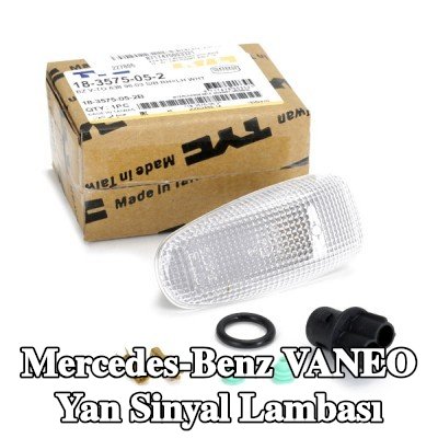TYC Yan sinyal lambası her iki taraf, yan montaj, şeffaf, ampul tutuculu — Mercedes-Benz Vaneo