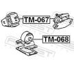 FEBEST Motor yatağı, arka — Toyota Townace (2)